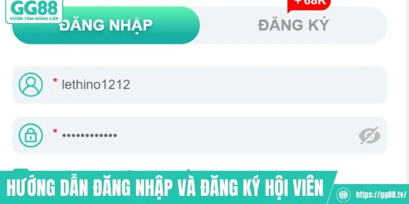 Hướng dẫn đăng nhập và đăng ký hội viên